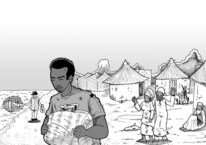 Graphic illustration-Refugee-Driss ElKouche
