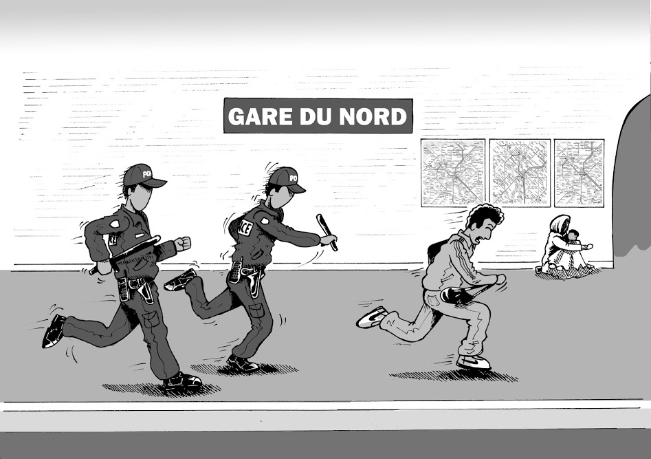 Graphic illustration-Refugee5-Driss ElKouche